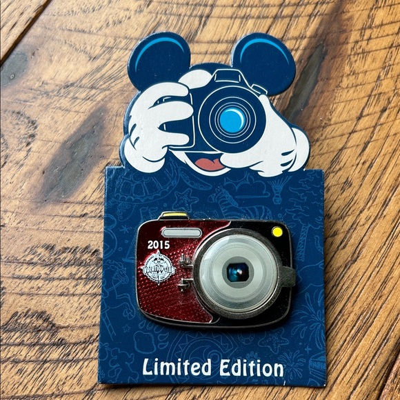Disney Other - Disney Red and Blue Limited Edition Camera Pin